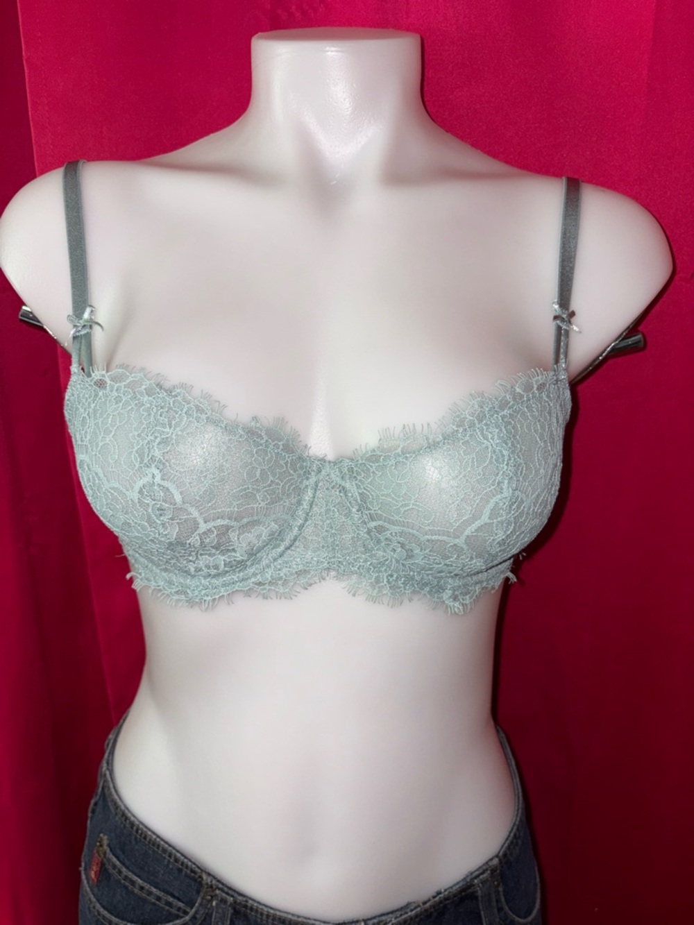 Victoria's Secret Mint Lace Underwire Bra